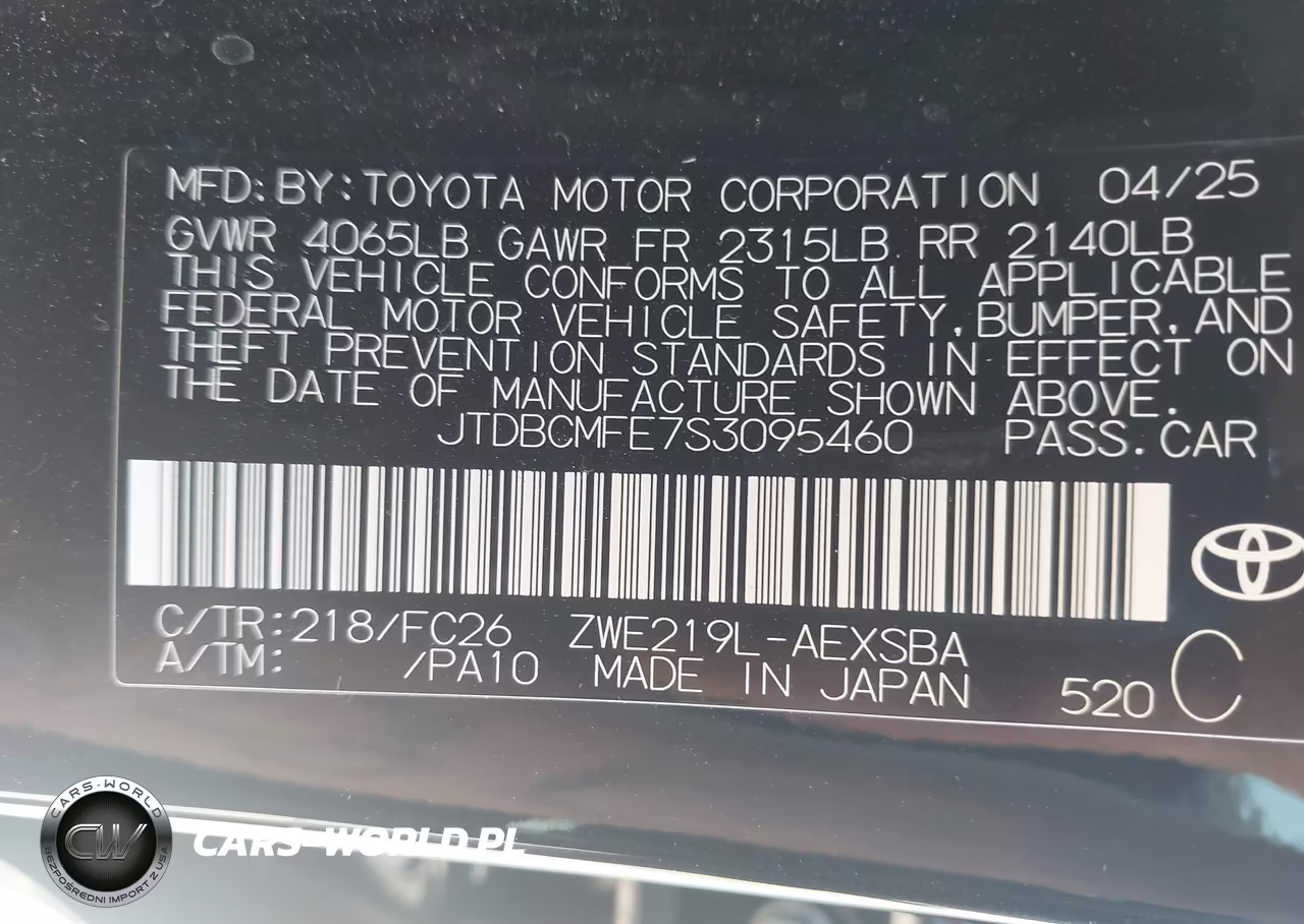 2025 Toyota Corolla Hybrid Se VIN:JTDBCMFE7S3095460 - 9