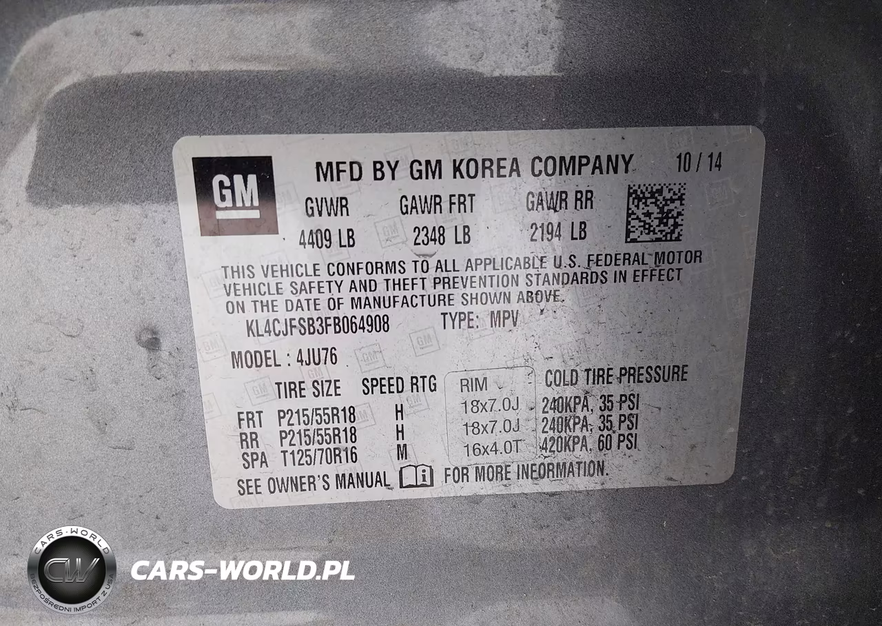 2015 Buick Encore Convenience VIN:KL4CJFSB3FB064908 - 9