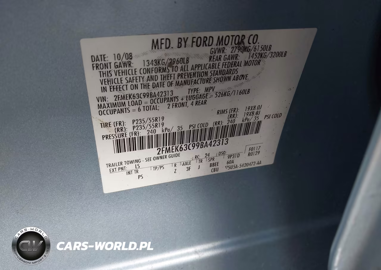2009 Ford Flex Limited VIN:2FMEK63C99BA42313 - 9