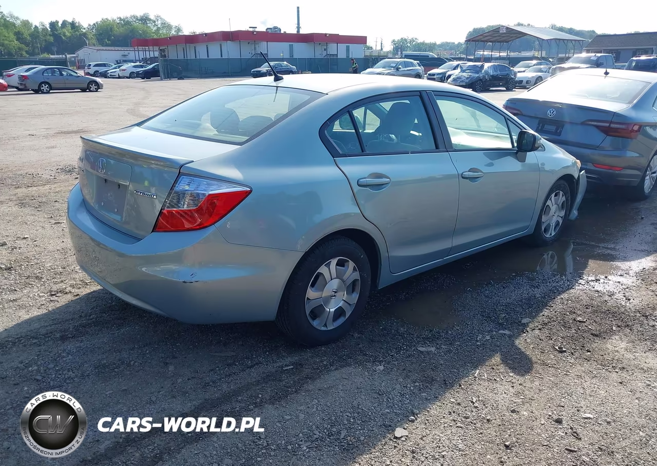 2012 Honda Civic Hybrid VIN:JHMFB4F24CS011420 - 4