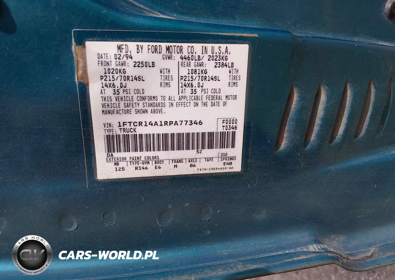 1994 Ford Ranger Super Cab VIN:1FTCR14A1RPA77346 - 9