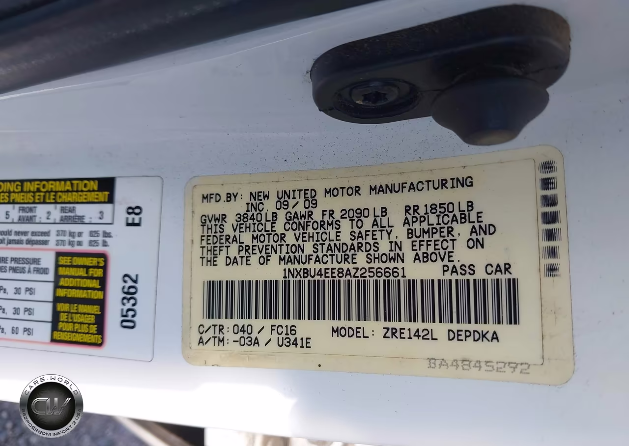 2010 Toyota Corolla Le VIN:1NXBU4EE8AZ256661 - 9