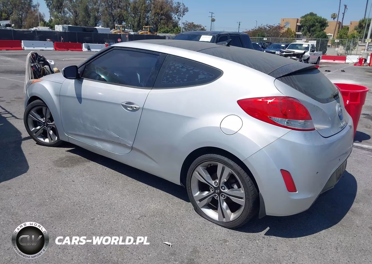 2013 Hyundai Veloster Base W-Black VIN:KMHTC6AD1DU166059 - 3