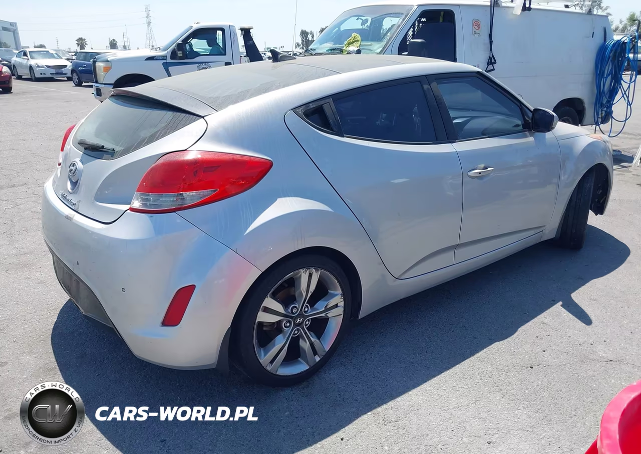 2013 Hyundai Veloster Base W-Black VIN:KMHTC6AD1DU166059 - 4