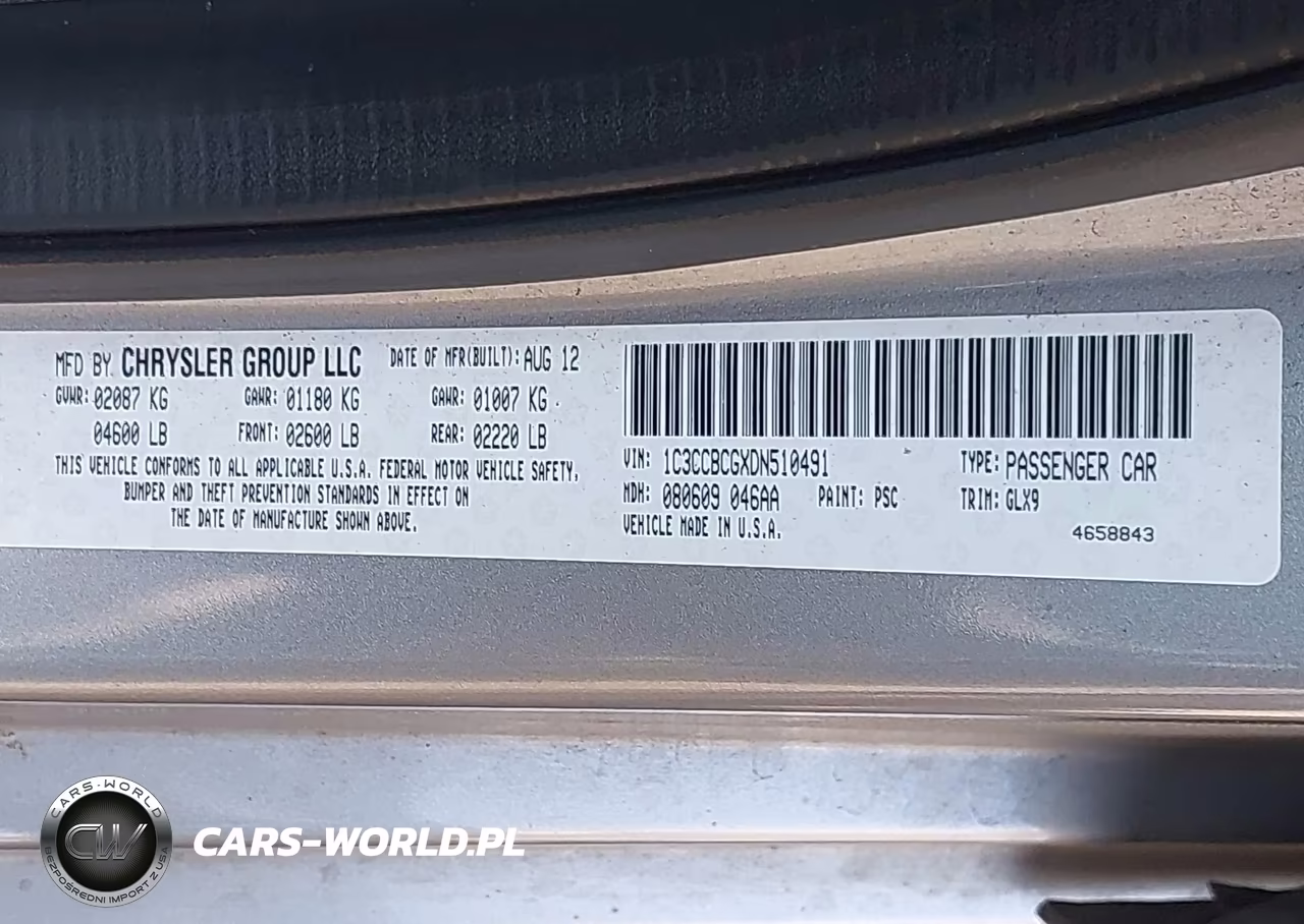 2013 Chrysler 200 Limited VIN:1C3CCBCGXDN510491 - 9