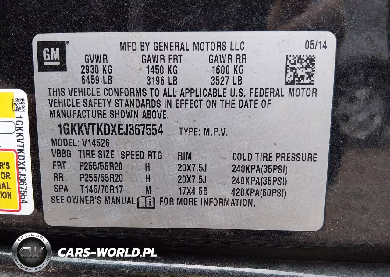 2014 GMC Acadia Denali VIN:1GKKVTKDXEJ367554 - 9