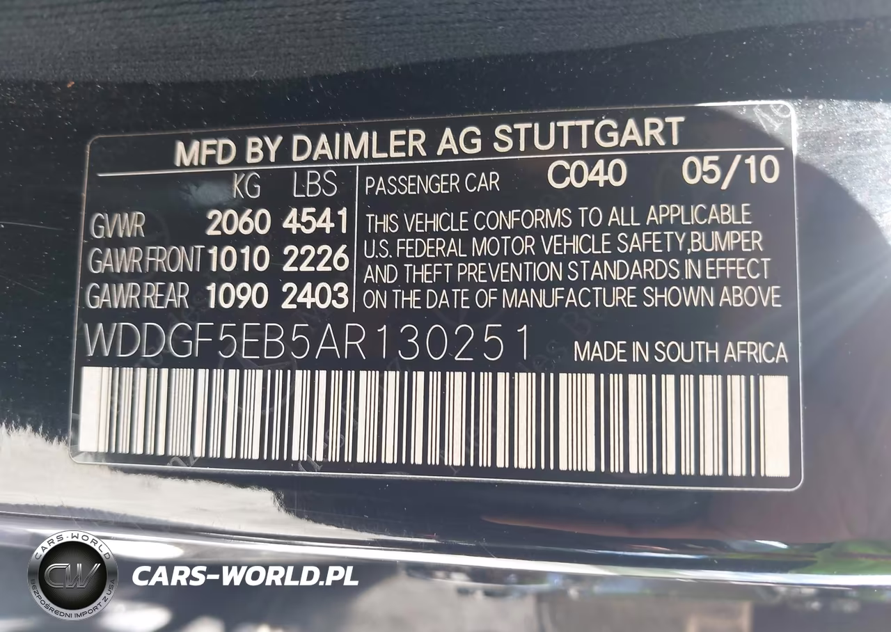 2010 Mercedes-Benz C 300 Sport VIN:WDDGF5EB5AR130251 - 9