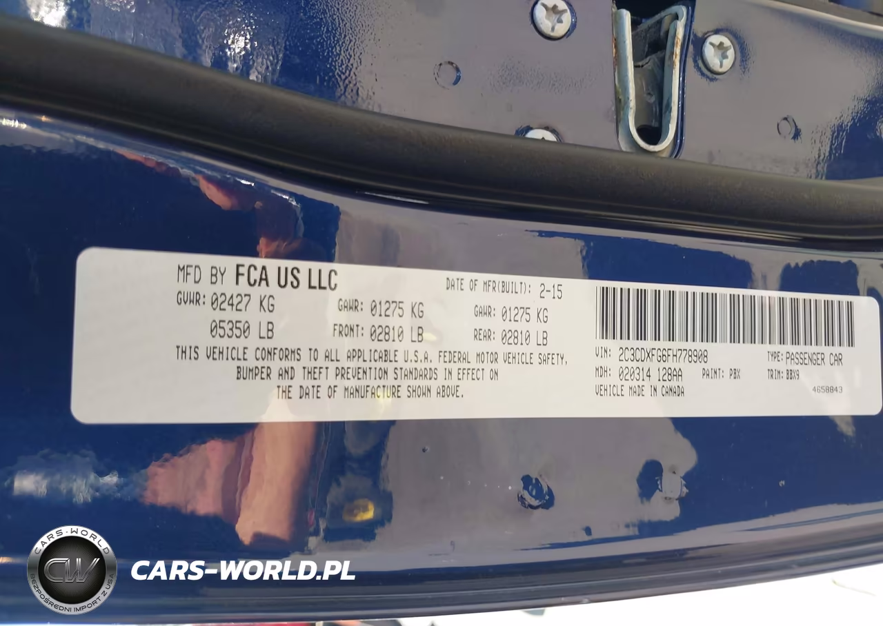 2015 Dodge Charger Se VIN:2C3CDXFG6FH778908 - 9