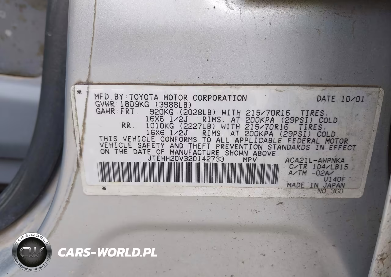 2002 Toyota Rav4 VIN:JTEHH20V320142733 - 9