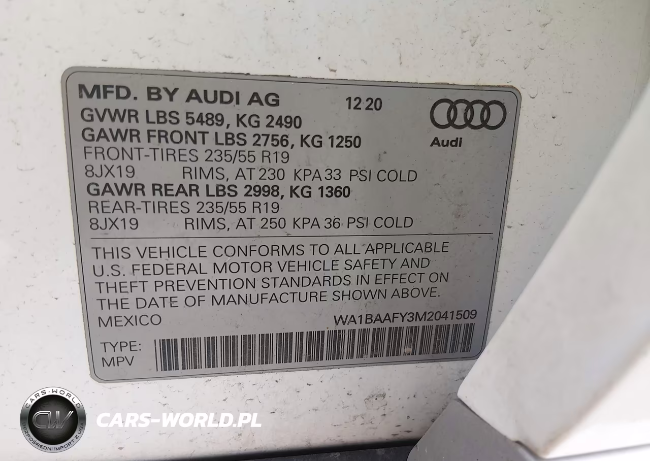 2021 Audi Q5 Premium Plus 45 Tfsi Quattro S Tronic VIN:WA1BAAFY3M2041509 - 9
