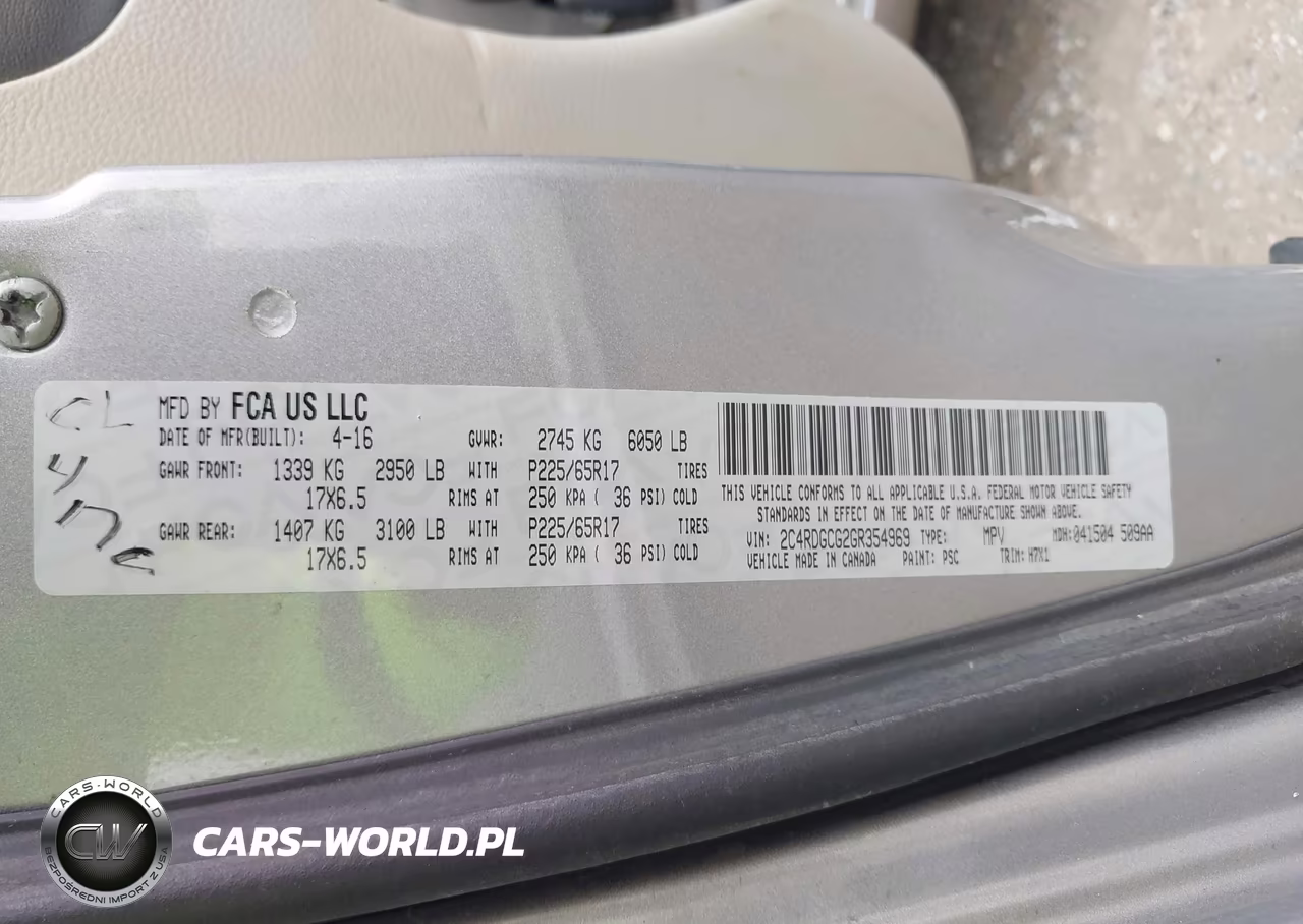 2016 Dodge Grand Caravan Sxt VIN:2C4RDGCG2GR354969 - 9