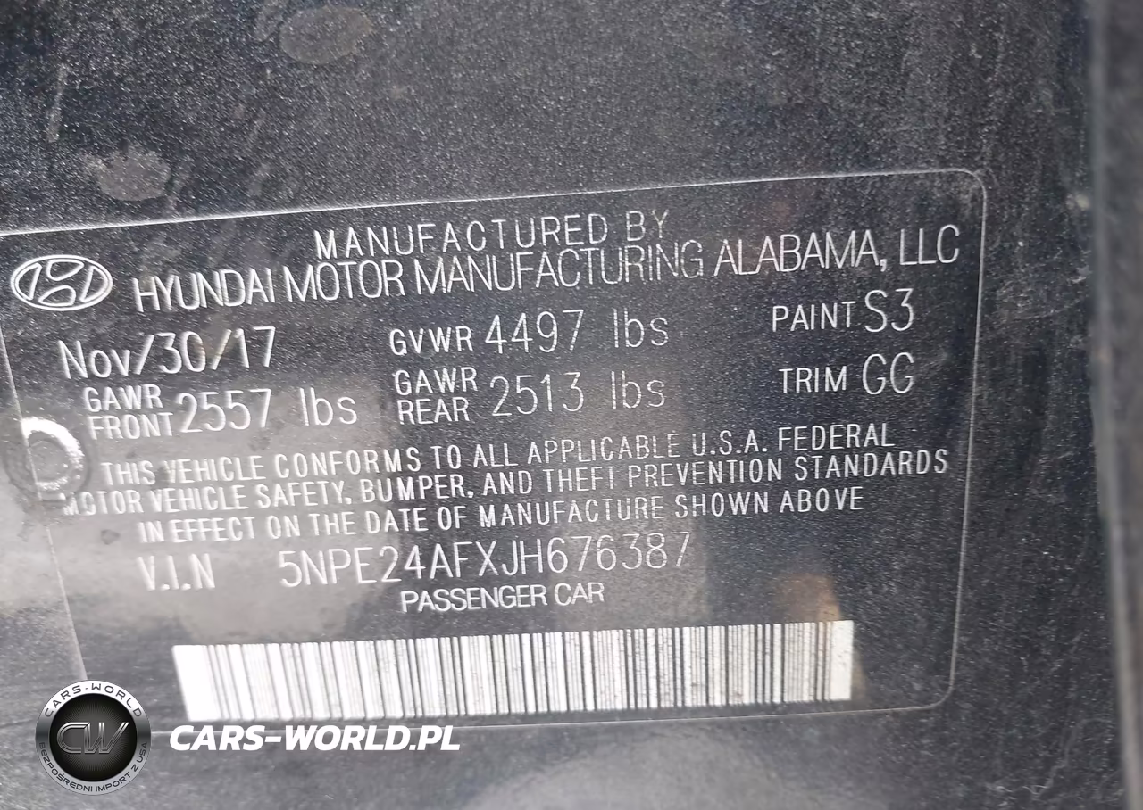 2018 Hyundai Sonata Se VIN:5NPE24AFXJH676387 - 9
