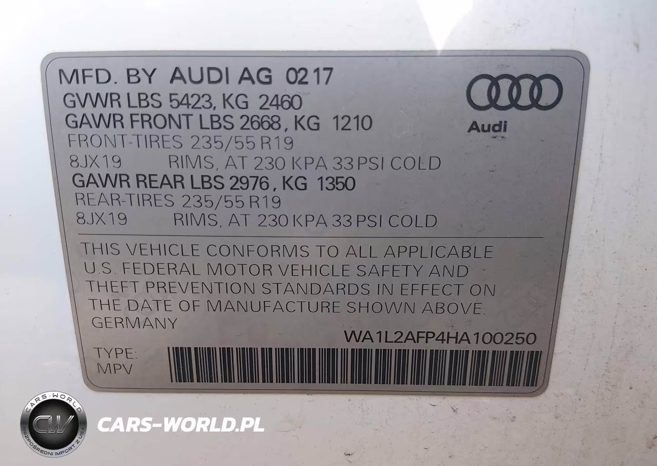 2017 Audi Q5 2.0T Premium VIN:WA1L2AFP4HA100250 - 9