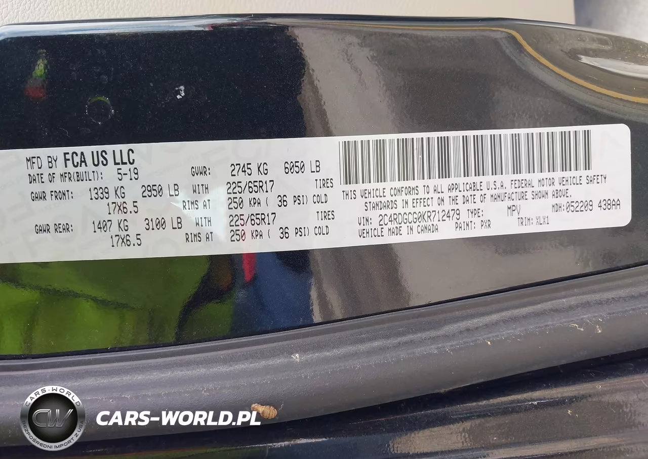 2019 Dodge Grand Caravan Sxt VIN:2C4RDGCG0KR712479 - 9