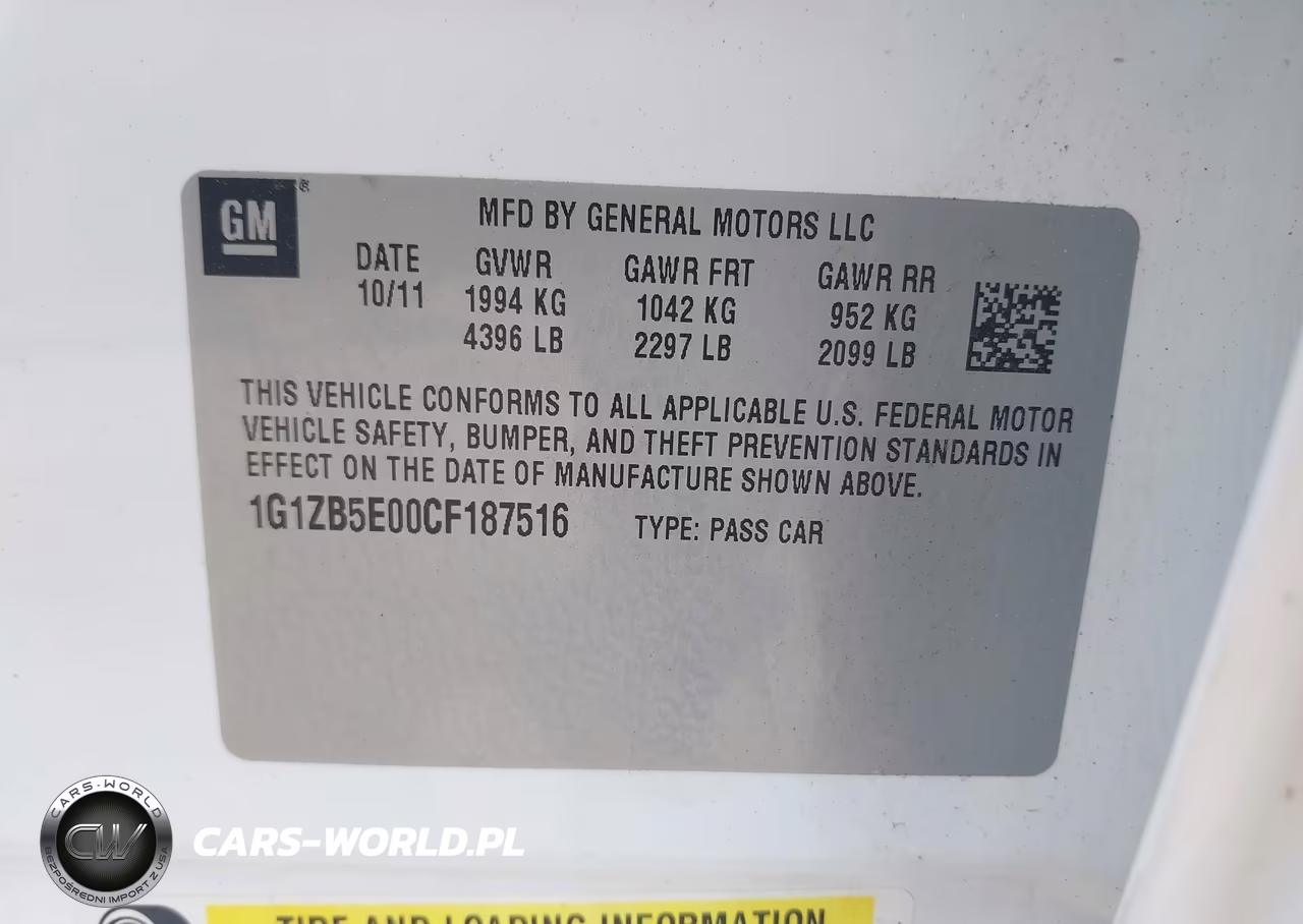 2012 Chevrolet Malibu Ls VIN:1G1ZB5E00CF187516 - 9