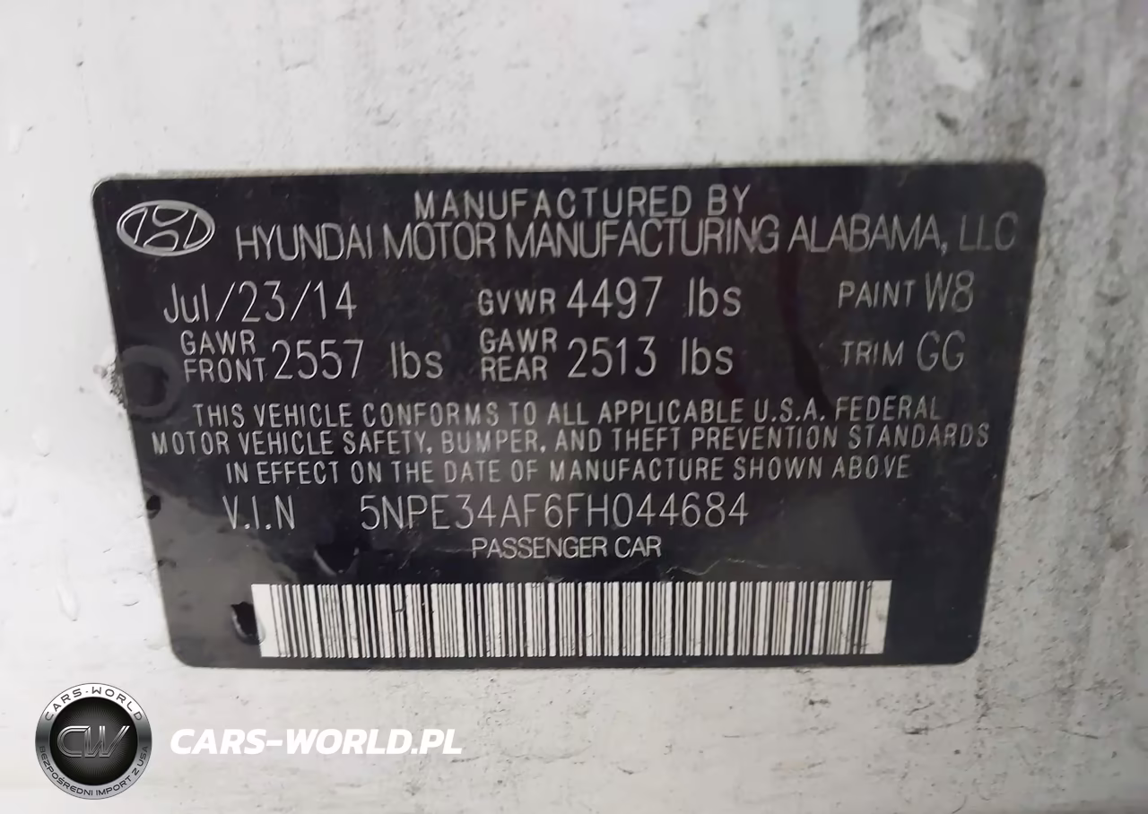 2015 Hyundai Sonata Sport VIN:5NPE34AF6FH044684 - 9
