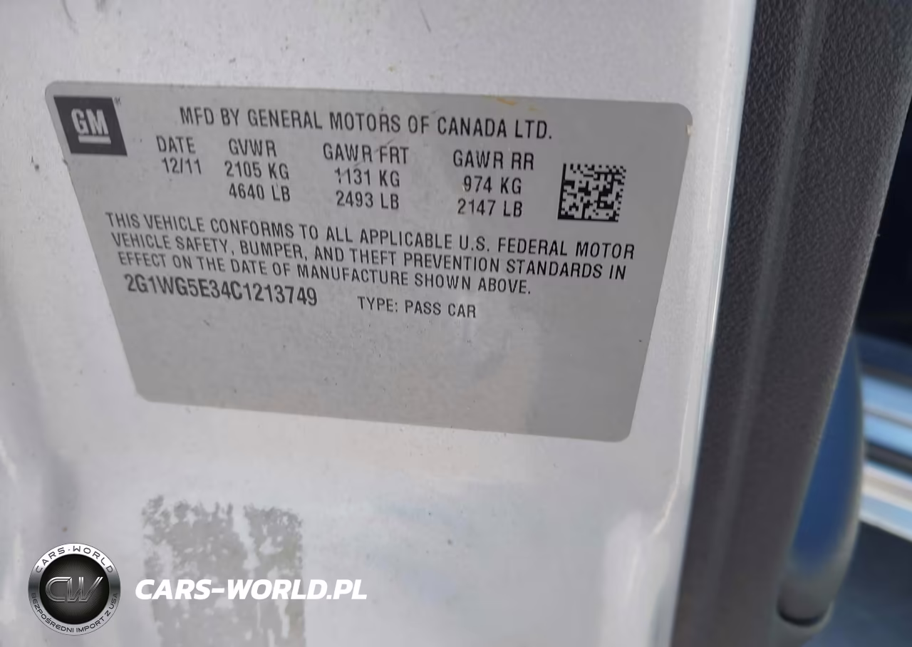 2012 Chevrolet Impala Lt VIN:2G1WG5E34C1213749 - 9