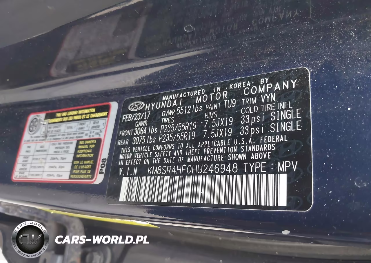 2017 Hyundai Santa Fe Se Ultimate VIN:KM8SR4HF0HU246948 - 9