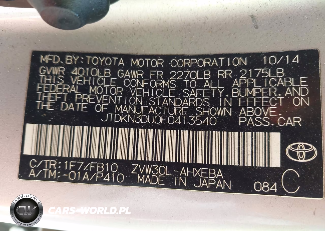 2015 Toyota Prius Three VIN:JTDKN3DU0F0413540 - 9