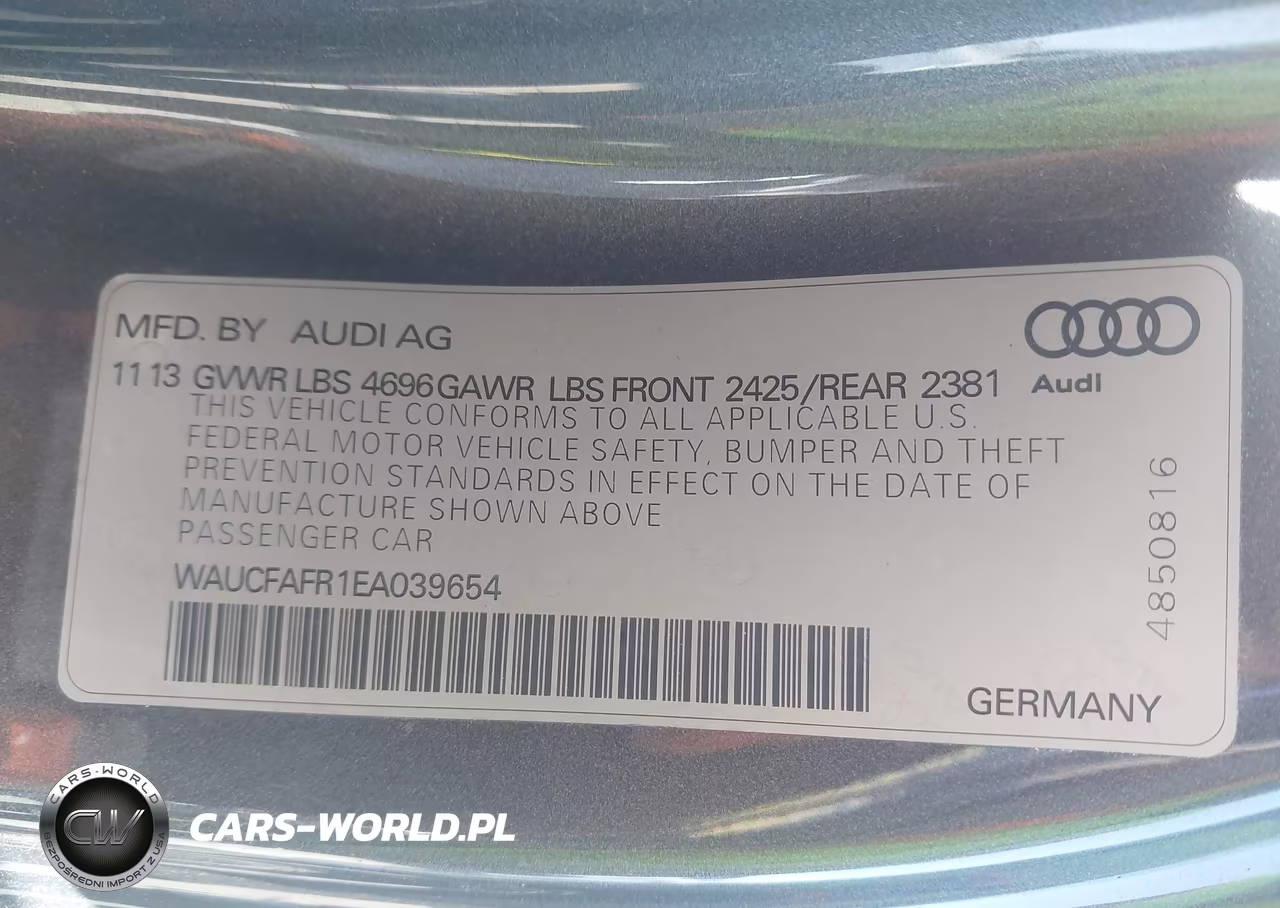 2014 Audi A5 2.0T Premium VIN:WAUCFAFR1EA039654 - 9