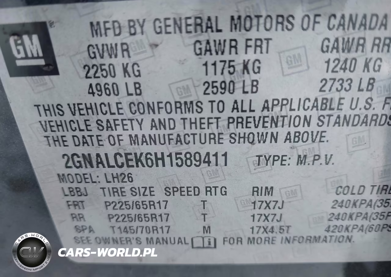 2017 Chevrolet Equinox Lt VIN:2GNALCEK6H1589411 - 9