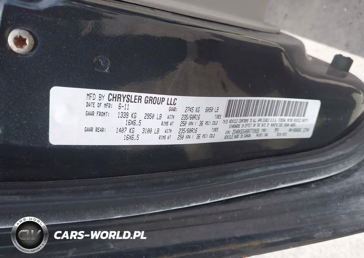 2011 Dodge Grand Caravan Mainstreet VIN:2D4RN3DG0BR772026 - 9