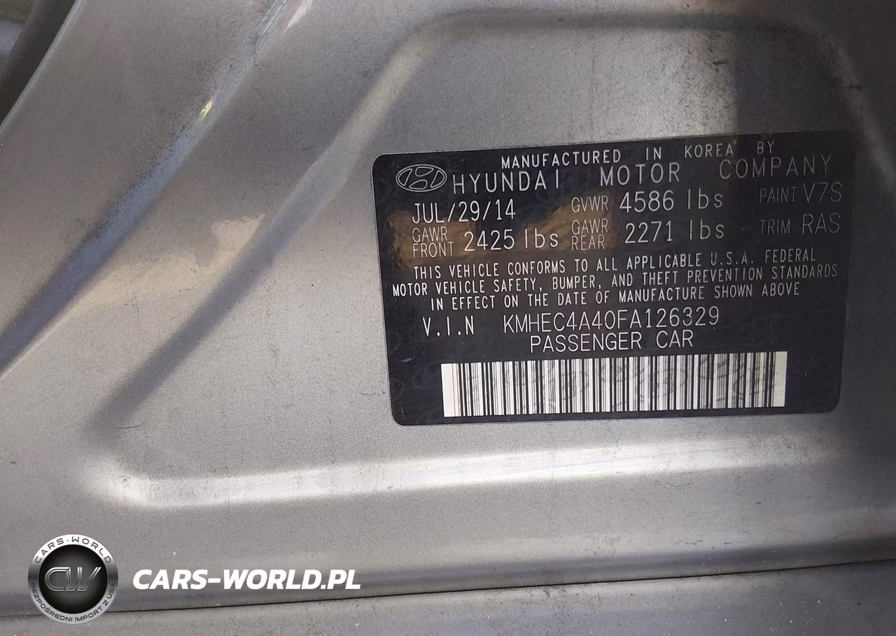 2015 Hyundai Sonata Hybrid Limited VIN:KMHEC4A40FA126329 - 9