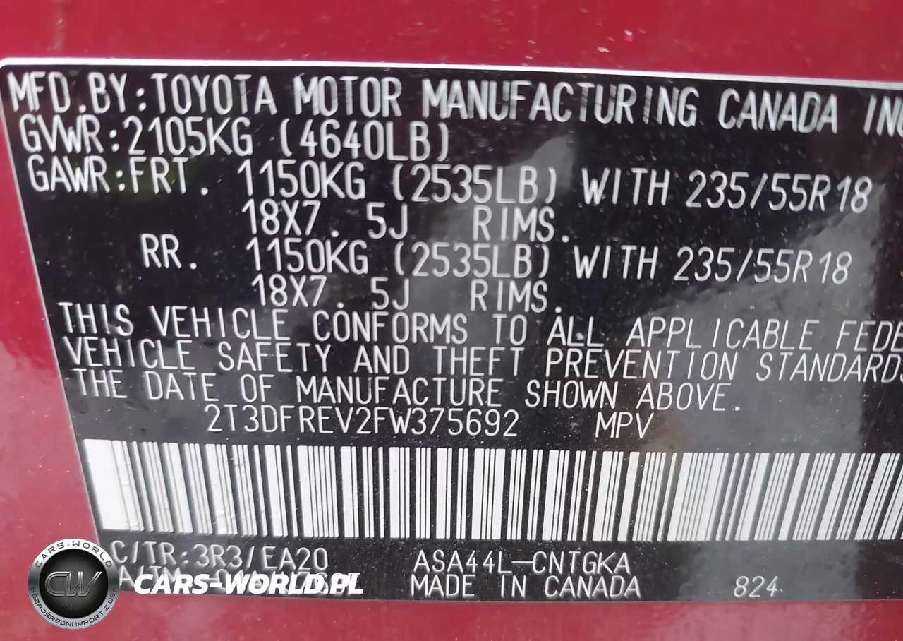 2015 Toyota Rav4 Limited VIN:2T3DFREV2FW375692 - 9