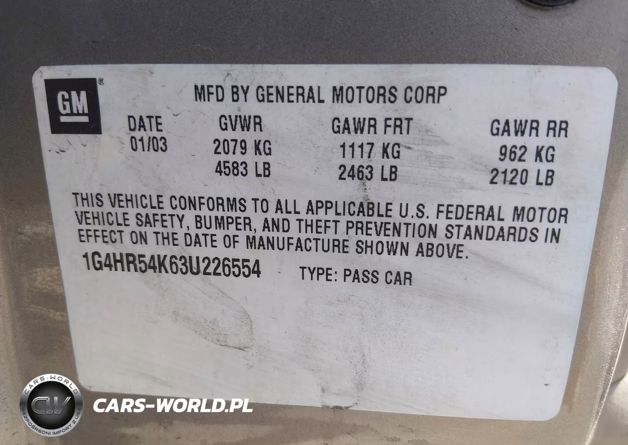 2003 Buick Lesabre Limited VIN:1G4HR54K63U226554 - 9