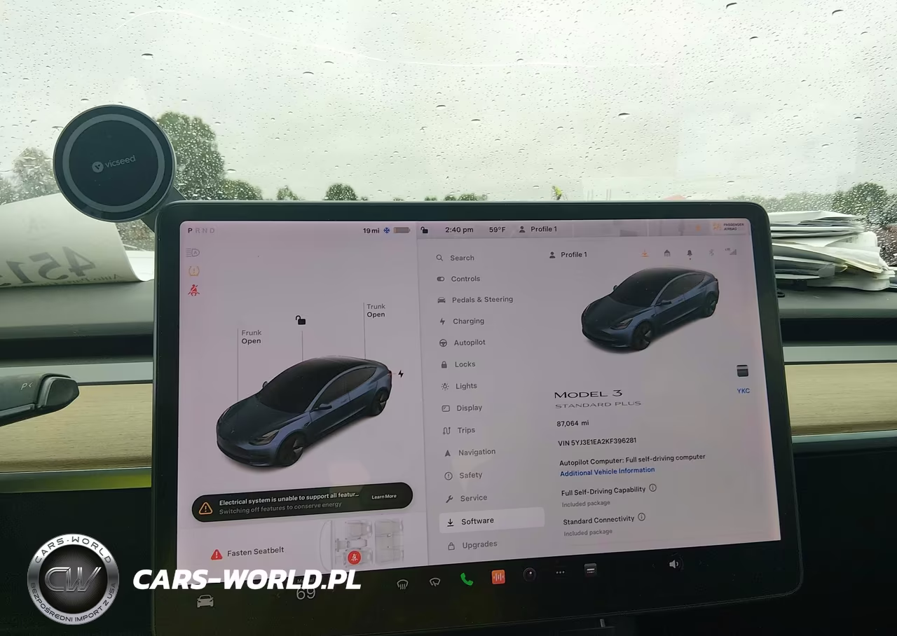 2019 Tesla Model 3 Long Range-Mid Range-Standard Range-Standard Range Plus VIN:5YJ3E1EA2KF396281 - 18