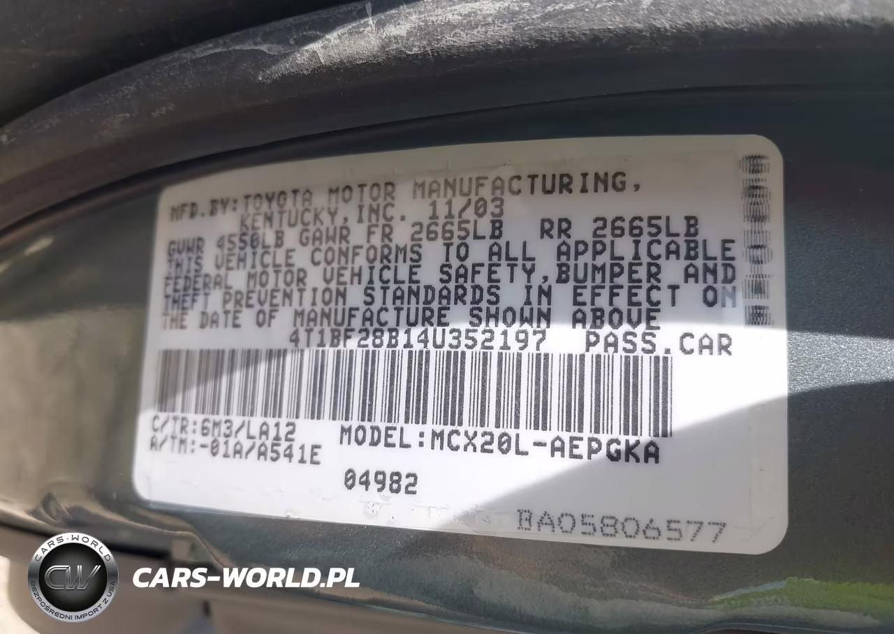 2004 Toyota Avalon Xls VIN:4T1BF28B14U352197 - 9