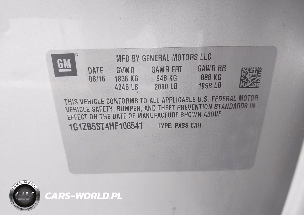 2017 Chevrolet Malibu Ls VIN:1G1ZB5ST4HF106541 - 9