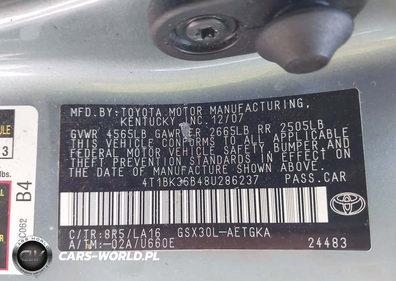 2008 Toyota Avalon Xls VIN:4T1BK36B48U286237 - 9