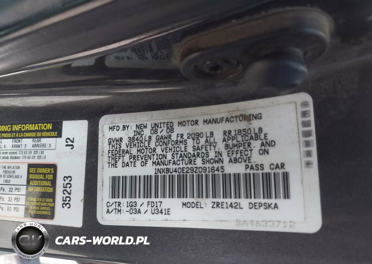2009 Toyota Corolla S VIN:1NXBU40E29Z091645 - 9