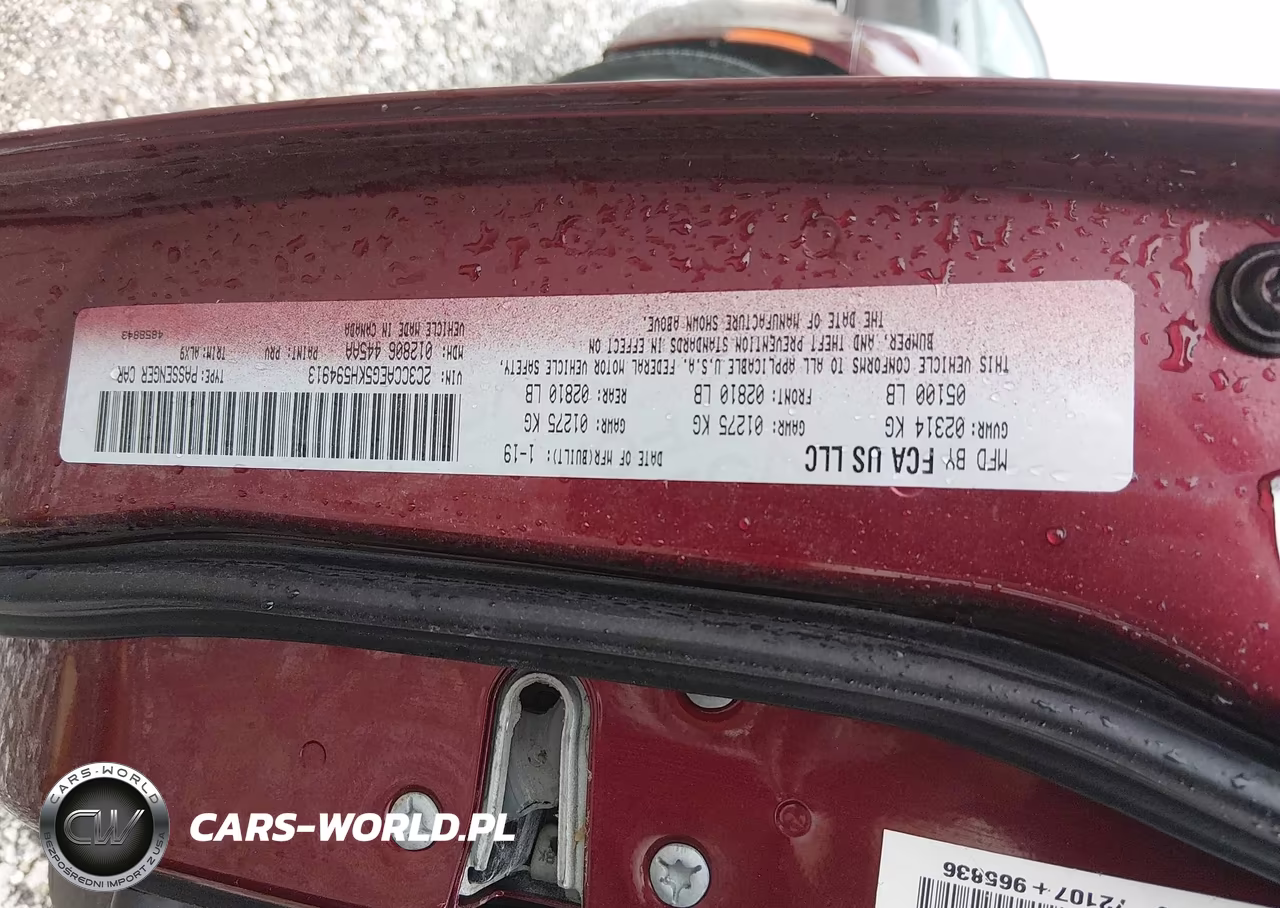 2019 Chrysler 300 Limited VIN:2C3CCAEG5KH594913 - 9