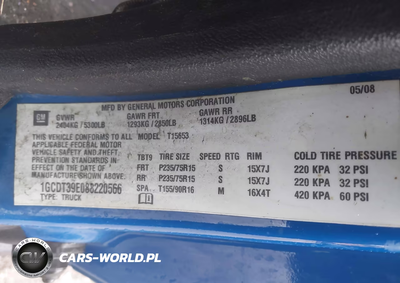 2008 Chevrolet Colorado Lt VIN:1GCDT39E088220566 - 9