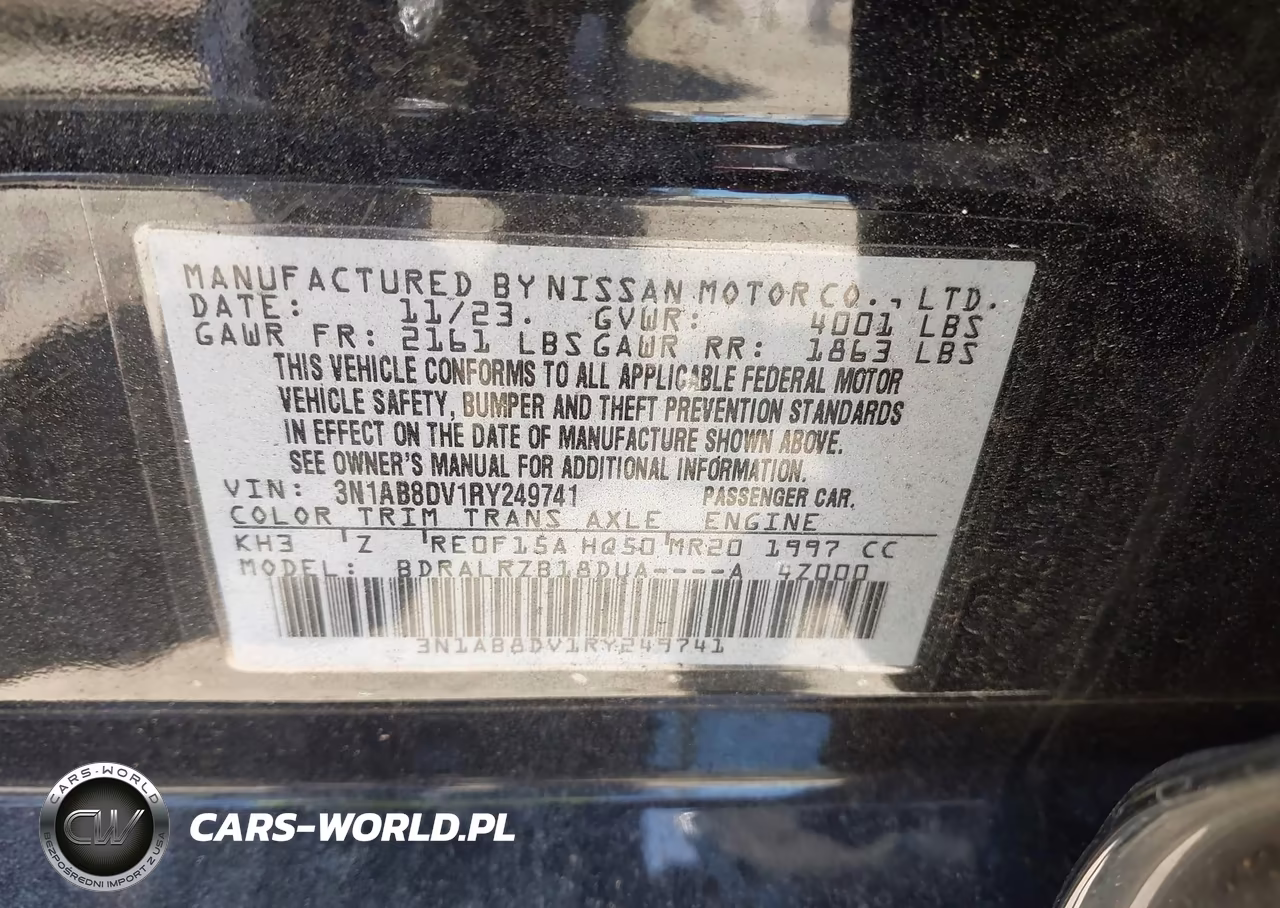 2024 Nissan Sentra Sr Xtronic Cvt VIN:3N1AB8DV1RY249741 - 9