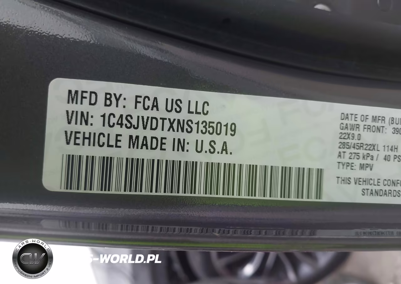 2022 Jeep Wagoneer Series Iii 4X4 VIN:1C4SJVDTXNS135019 - 9