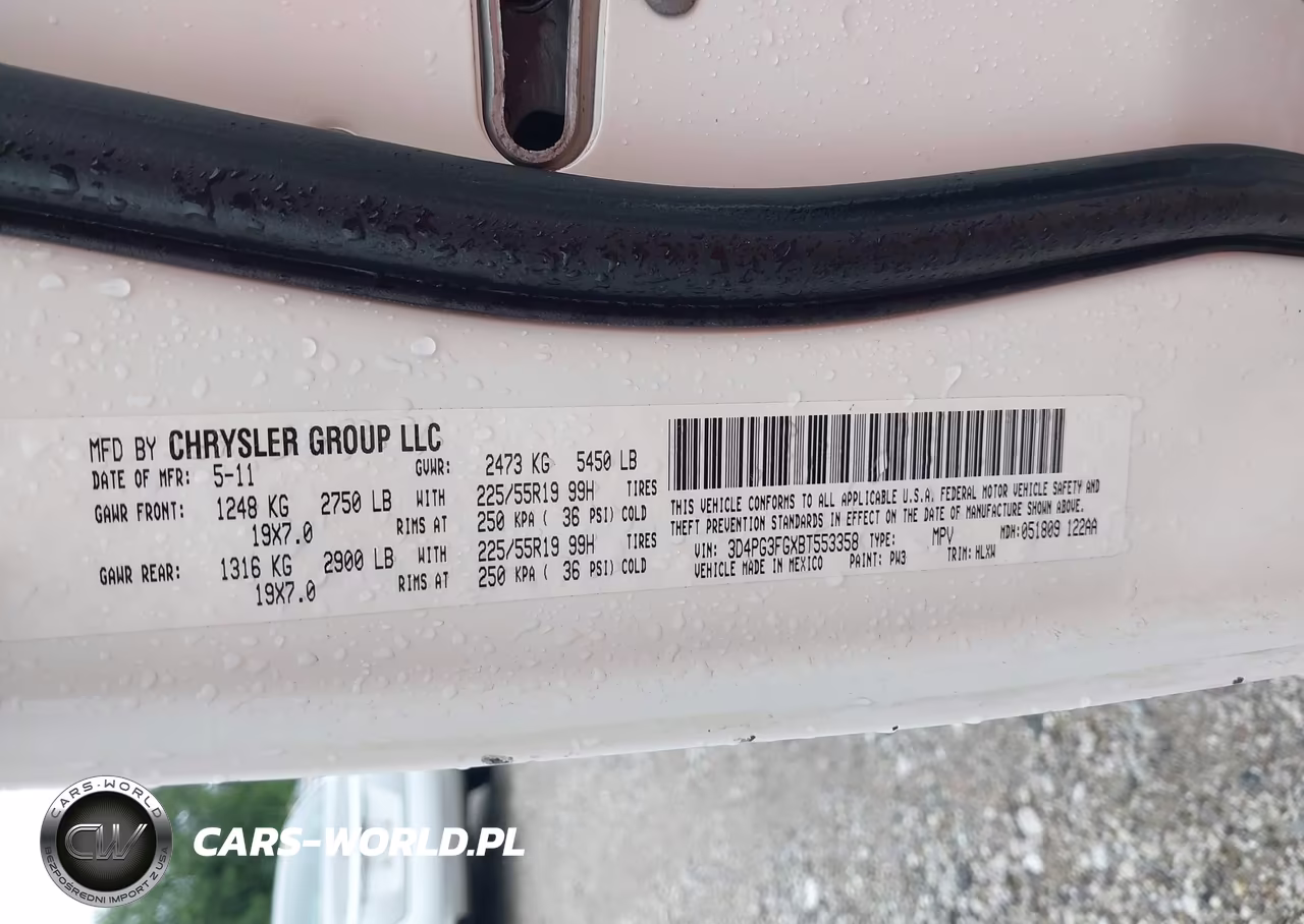 2011 Dodge Journey Crew VIN:3D4PG3FGXBT553358 - 9