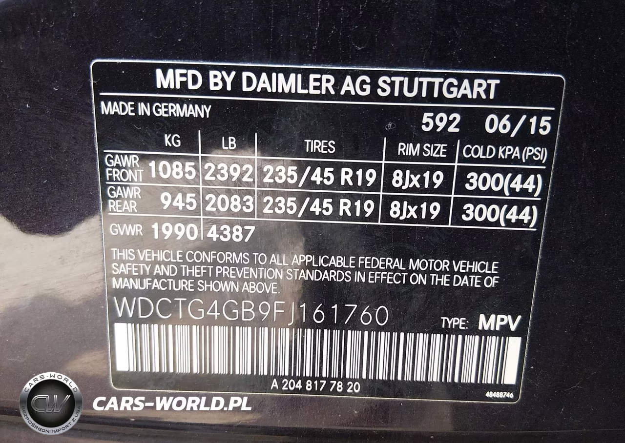 2015 Mercedes-Benz Gla 250 4Matic VIN:WDCTG4GB9FJ161760 - 9