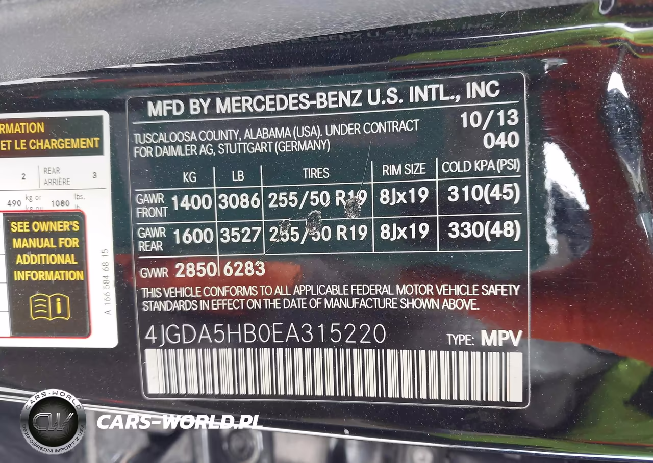 2014 Mercedes-Benz Ml 350 4Matic VIN:4JGDA5HB0EA315220 - 9