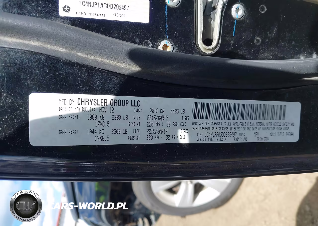 2013 Jeep Patriot Latitude VIN:1C4NJPFA3DD205497 - 9