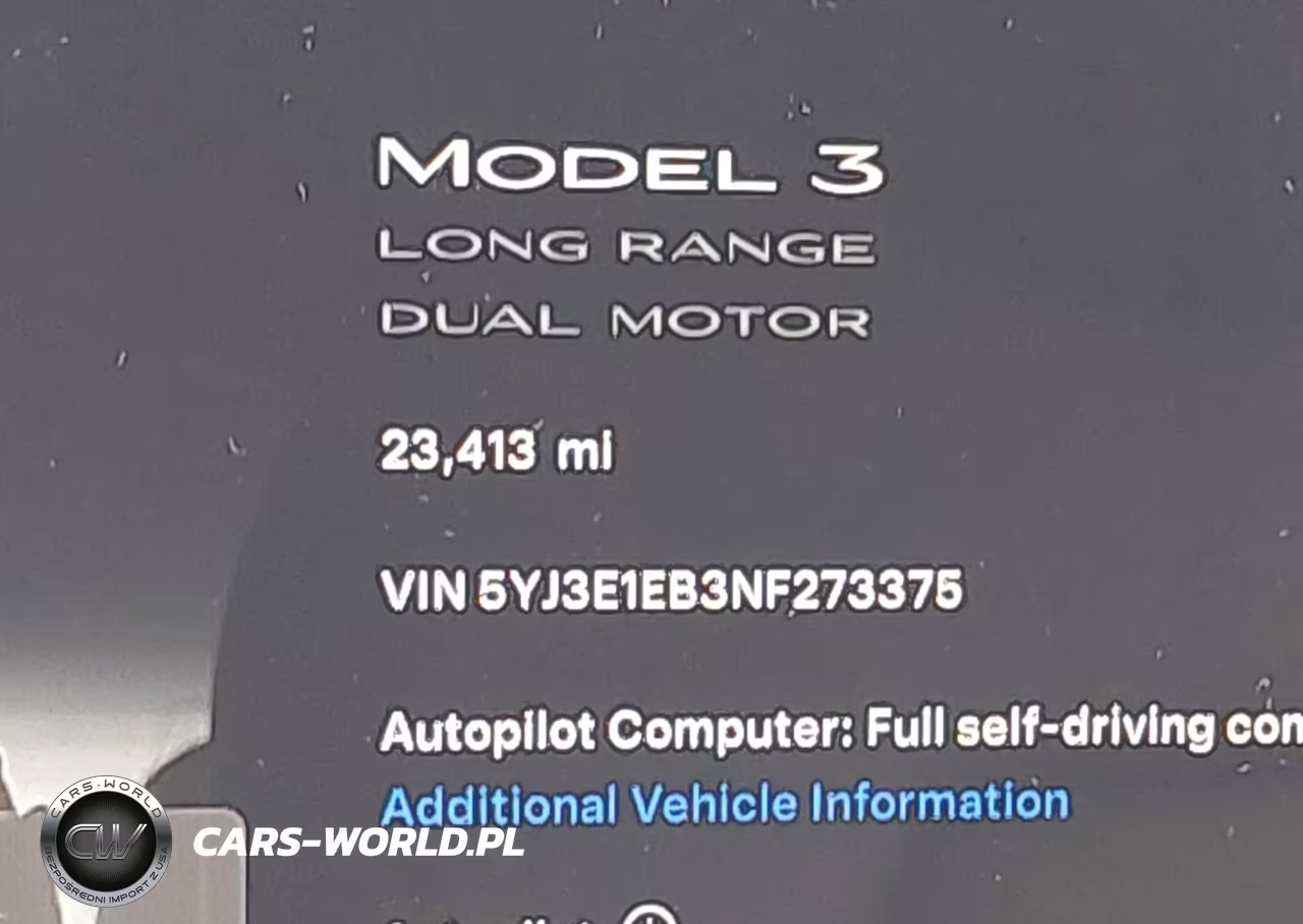 2022 Tesla Model 3 Long Range Dual Motor All-Wheel Drive VIN:5YJ3E1EB3NF273375 - 14