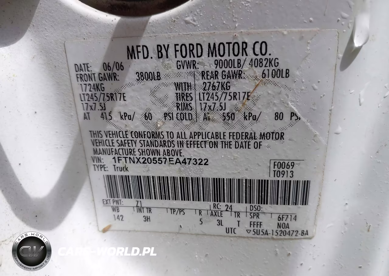 2007 Ford F-250 Lariat-Xl-Xlt VIN:1FTNX20557EA47322 - 9