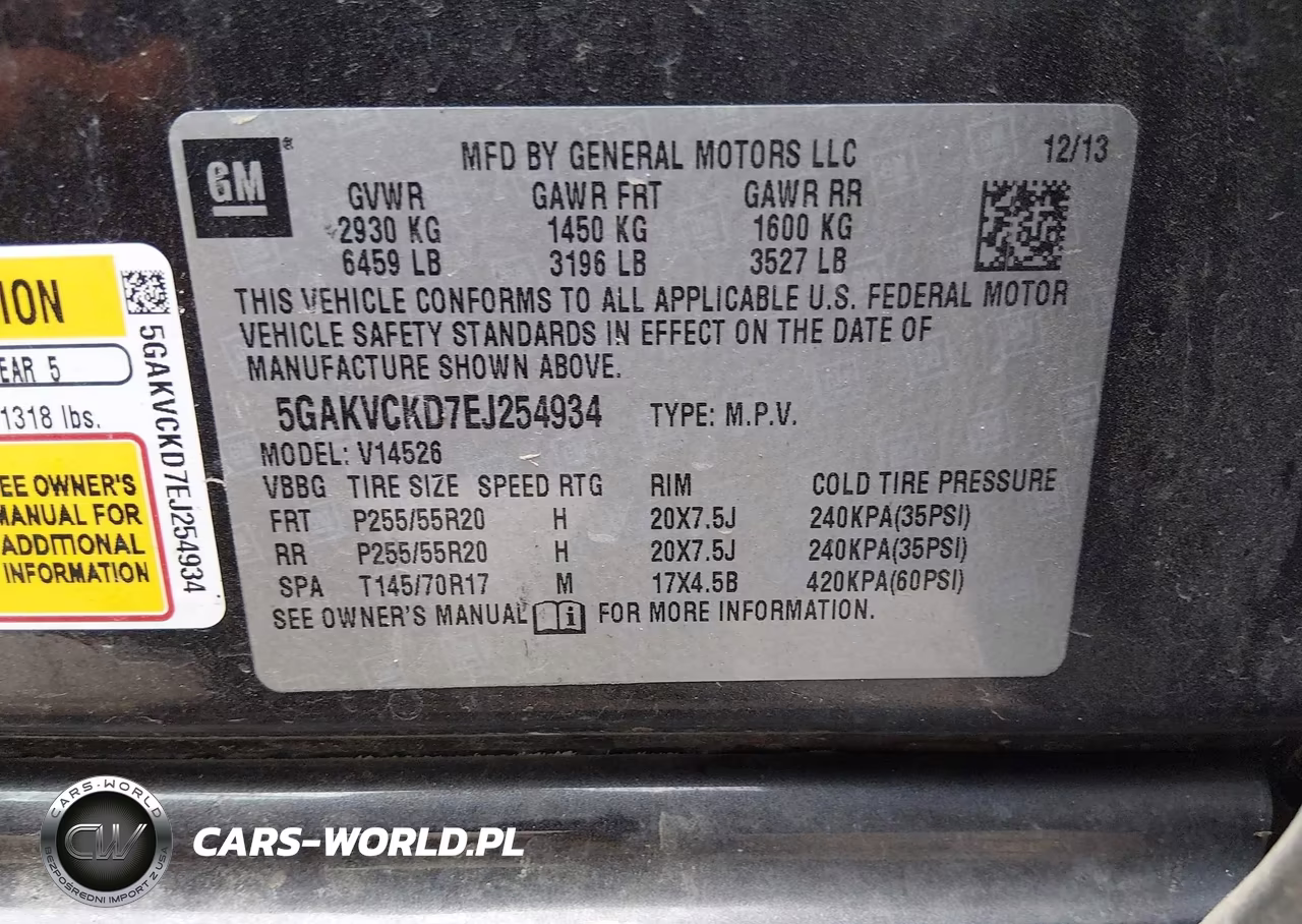 2014 Buick Enclave Premium VIN:5GAKVCKD7EJ254934 - 9
