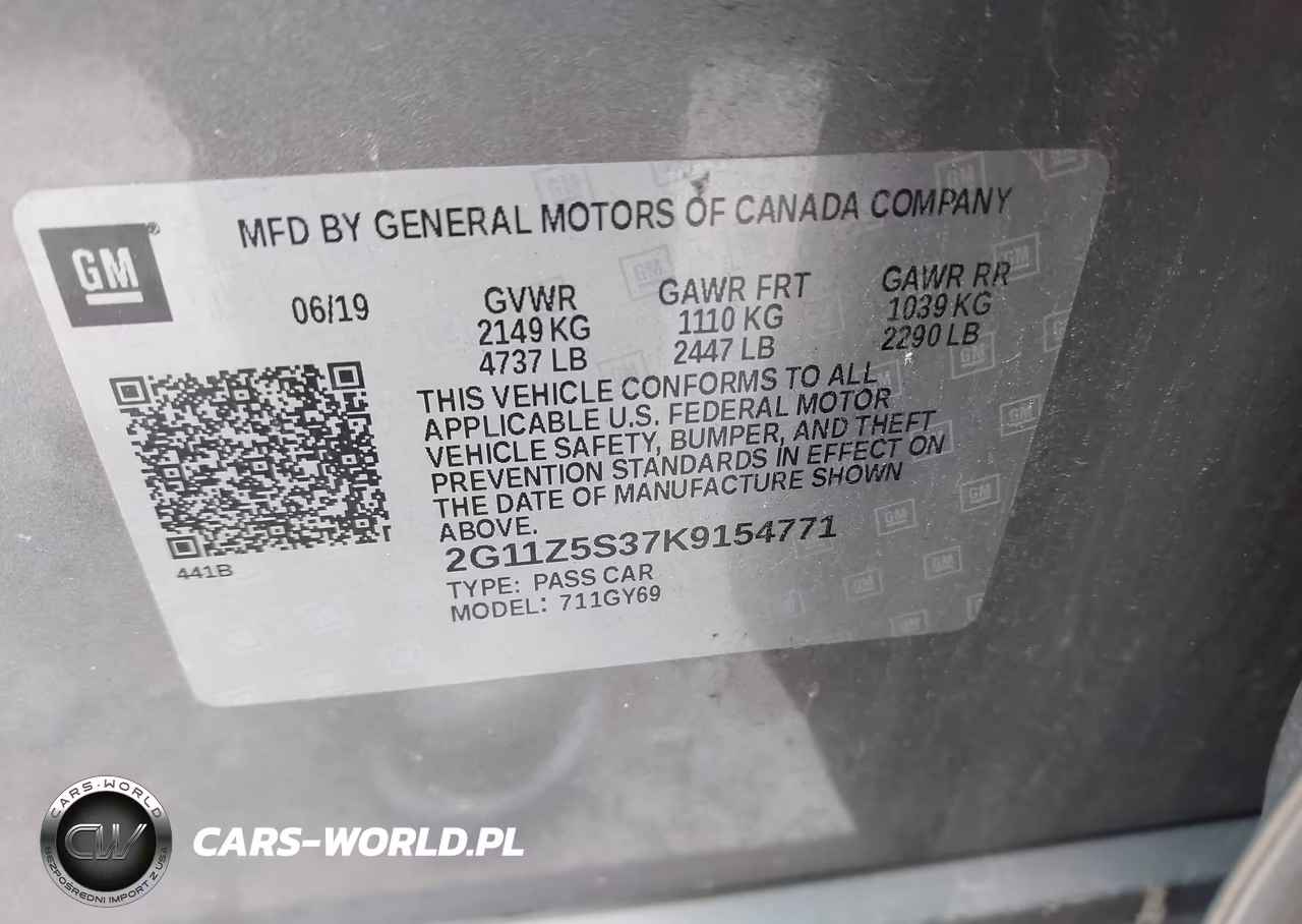 2019 Chevrolet Impala Lt VIN:2G11Z5S37K9154771 - 9