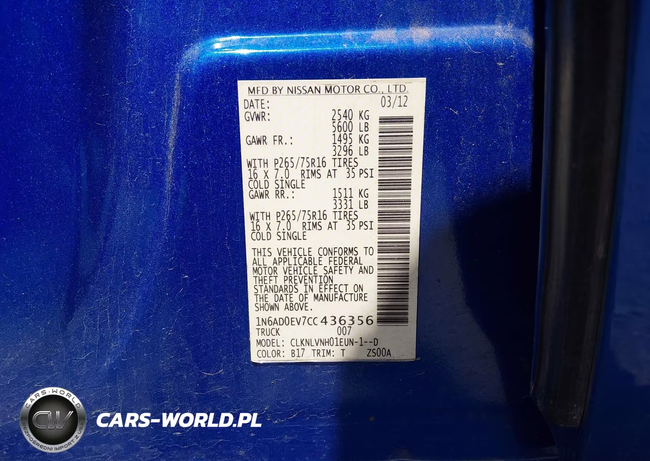 2012 Nissan Frontier Pro-4X VIN:1N6AD0EV7CC436356 - 9