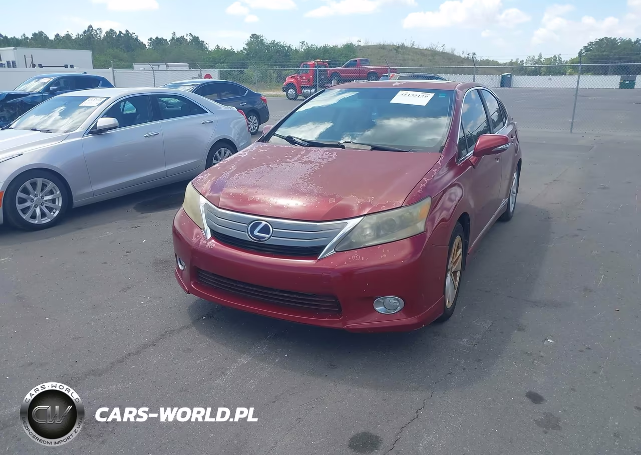2010 Lexus Hs 250H VIN:JTHBB1BA1A2032278 - 2