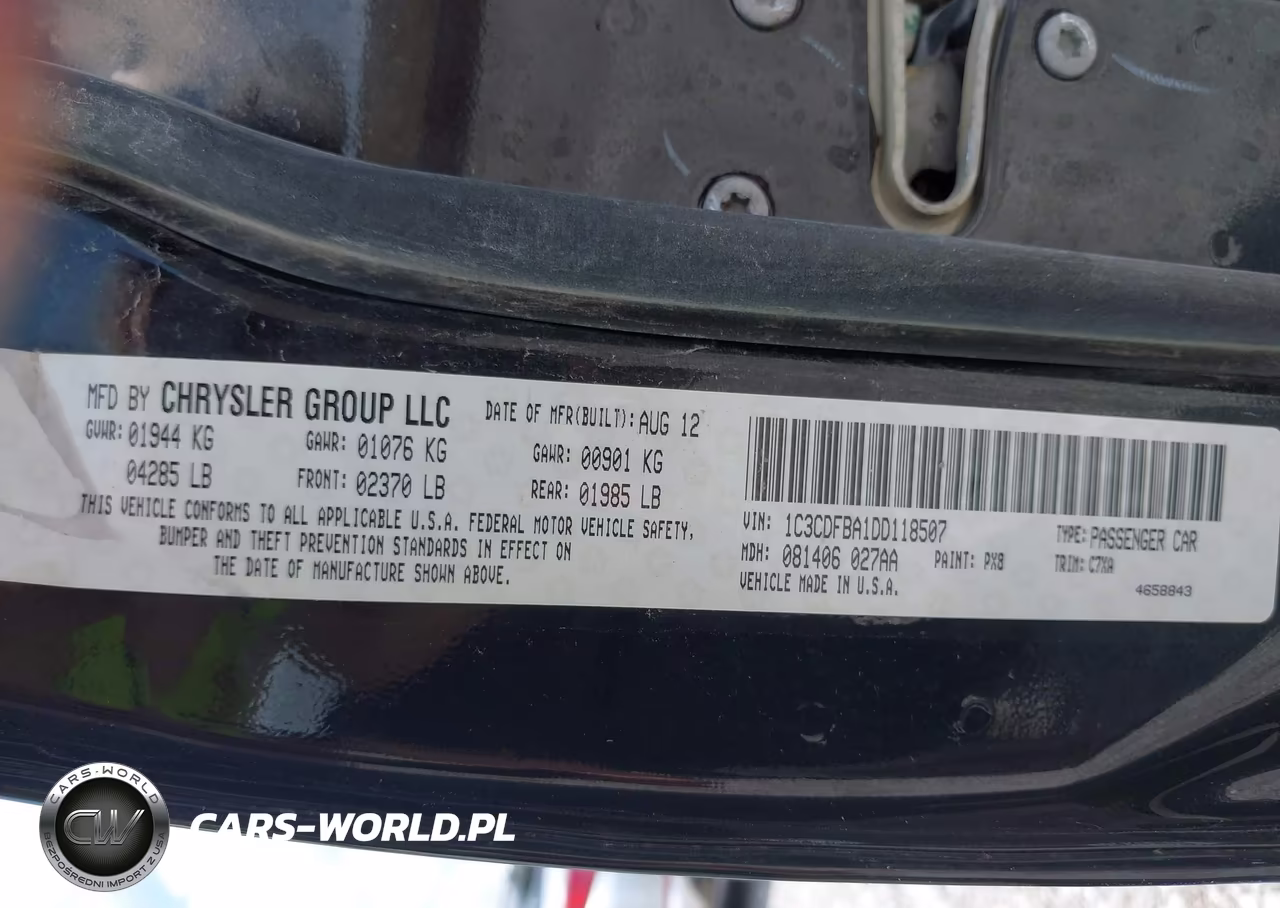 2013 Dodge Dart Rallye VIN:1C3CDFBA1DD118507 - 9