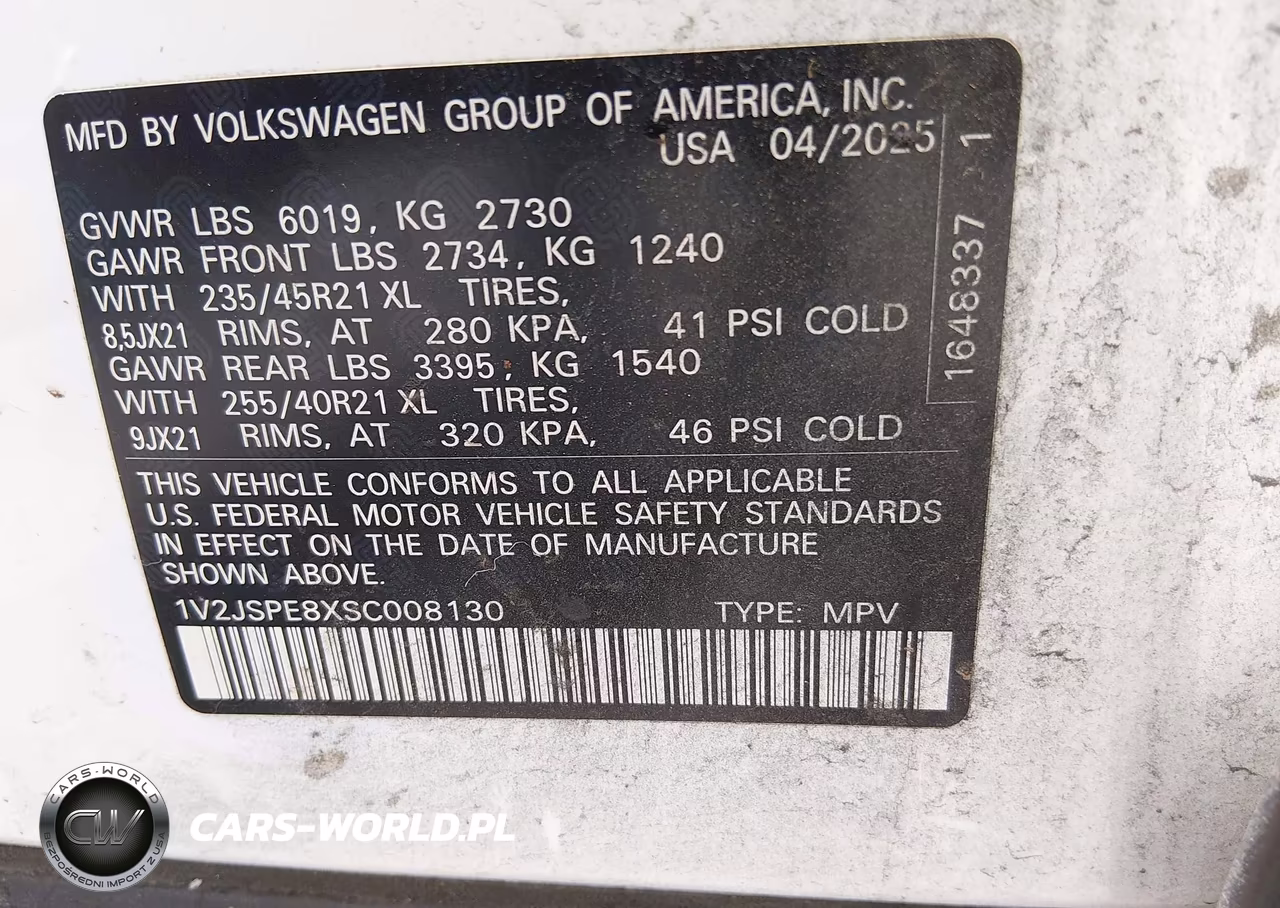 2025 Volkswagen Id.4 Pro S Plus VIN:1V2JSPE8XSC008130 - 9